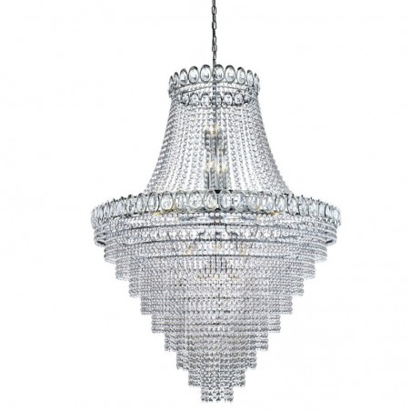 Searchlight 1711-102CC Louis Philipe Crystal - 28Lt Tiered Chandelier