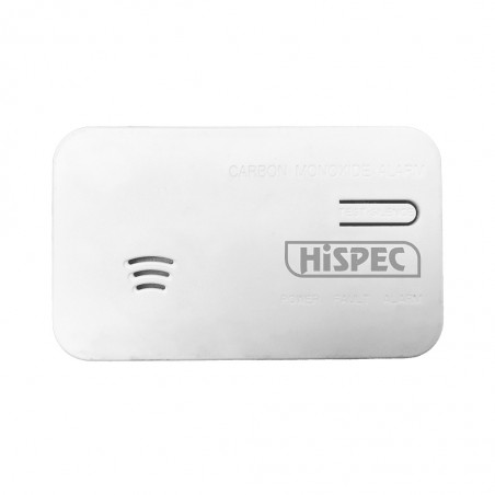 Hispec HSA/BC/10 Battery Powered 10 Year Lithium Carbon Monoxide Detector