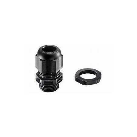Wiska 99709 32mm Black Dome Top Cable Gland With Locknuts Sprint GLP32 IP68 Pack of 10 (13mm-21mm)