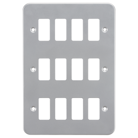 Knightsbridge GDFP0012M Metalclad 12G grid faceplate