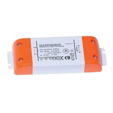 Ansell ADK20W/350 LED Driver - Constant Current Non-Dimmable 350mA 6-20W