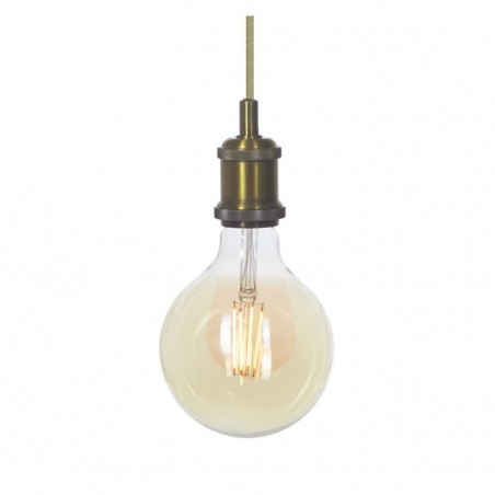 Ansell ASEC/G125/AB Secco LED 7.5W - Amber Coating - Antique Brass