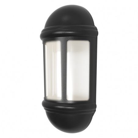 Ansell ALHLLED/BL Latina LED Half Lantern 8W Black
