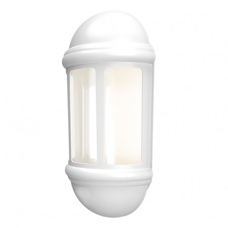 Ansell ALHLLED/PC/WH Latina LED Half Lantern with Photocell 8W White