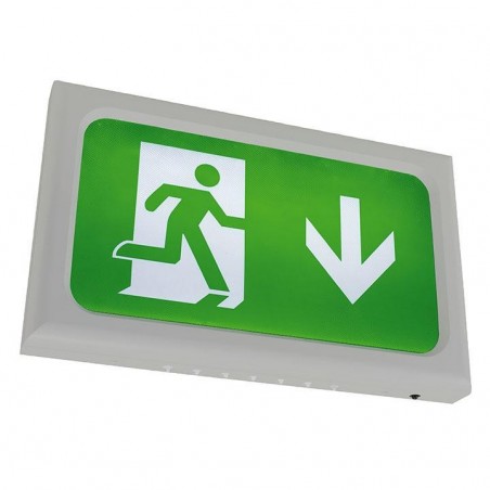 Ansell AENLED/3M/SG Encore LED Exit Sign Maintained / Non-Maintained 2.6W Silver Grey