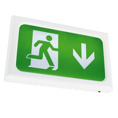 Ansell AENLED/3M/W/ST Encore LED Exit Sign Self test Maintained / Non-Maintained 2.6W White