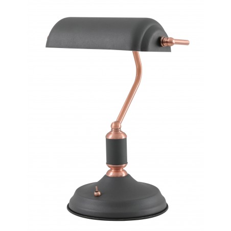 Hydra Table Lamp 1 Light With Toggle Switch, Sand Black/Copper DELight - 3