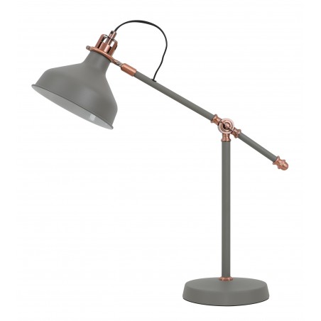 Hydra Adjustable Table Lamp, 1 x E27, Sand Grey/Copper/White DELight - 3