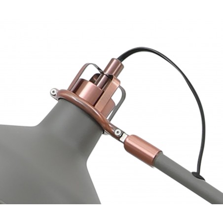 Hydra Adjustable Floor Lamp, 1 x E27, Sand Grey/Copper/White DELight - 7