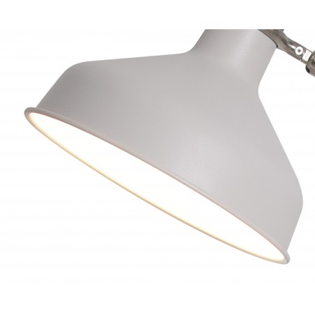 Hydra Adjustable Floor Lamp, 1 x E27, Sand White/Satin Nickel/White DELight - 9